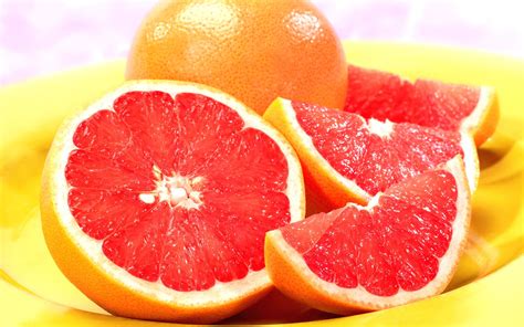 Download Wallpaper 3840x2400 Grapefruit Segments Orange Citrus 4k