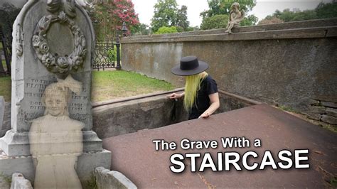 The Grave Of Florence Irene Fordand The Mysterious Staircase Leading