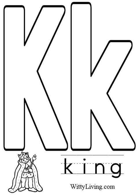 Coloring Pages Letter K - Kids Crafts for Kids to Make | Alphabet