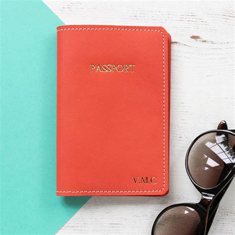 Personalised Leather Passport Case By Williams Handmade
