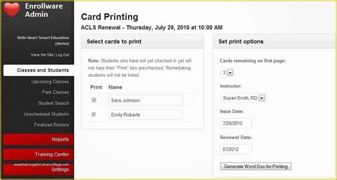 Once you have your certificate to prove you have taken this initial step, then you can contact your local aha center to book part two and three of the course. Free Cpr Card Template Of American Heart association Card ...