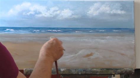 How To Paint A Beach Scene In Oils Session 5 Youtube Beach Scenes