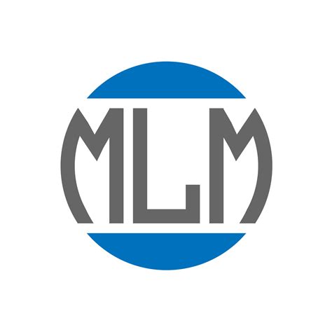 Diseño De Logotipo De Letra Mlm Sobre Fondo Blanco Concepto De