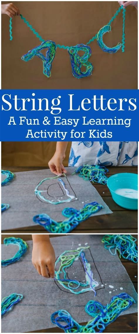 How To Make String Letters With Yarn And Glue This Is A Fun And Easy