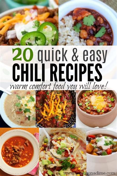 Quick and Easy Chili Recipes - 20 Chili Soup Recipes