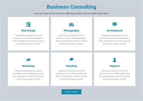 Business Consulting One Page Template