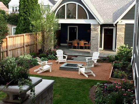 Townhouse Landscaping Small Yard Patio Backyard Landscape Design Ideas