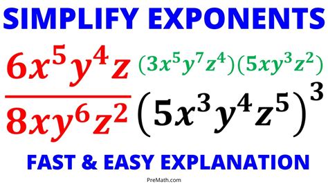 How To Simplify Exponents With Coefficients Learn And Understand