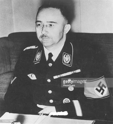 Portrait Of Nazi Ss Chief Heinrich Himmler Dressed In His Uniform