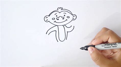 ¿cómo Dibujar Un Mono Dibujo De Un Mono Youtube