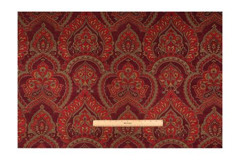 33 Yards Covington Raja Chenille Tapestry Upholstery Fabric Beaujolais
