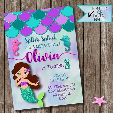 I'm sorry i can't draw glasses i really tried. Mermaid Party Favor Meramid Birthday Party Favors Mermaid ...