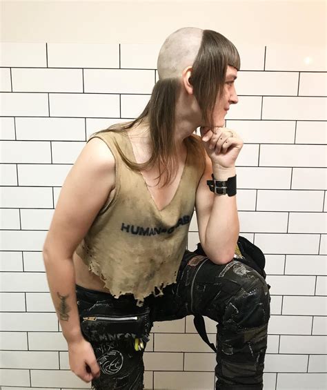 Fade haircuts taper down from. woman with chelsea haircut / half shaved head / mullet