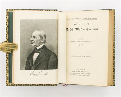 Works Of Ralph Waldo Emerson Complete Edition Prose And Poetry Binding Ralph Waldo Emerson