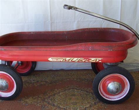 Vintage 1950s Murray Ball Bearing Coaster Red Wagon Etsy