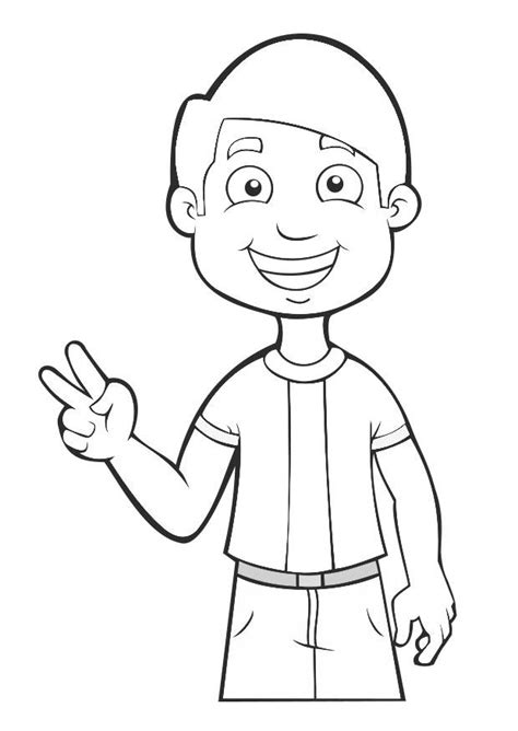 Bebés, salud, ocio, embarazo y recetas. Dibujo para colorear niño - paz - Img 27477