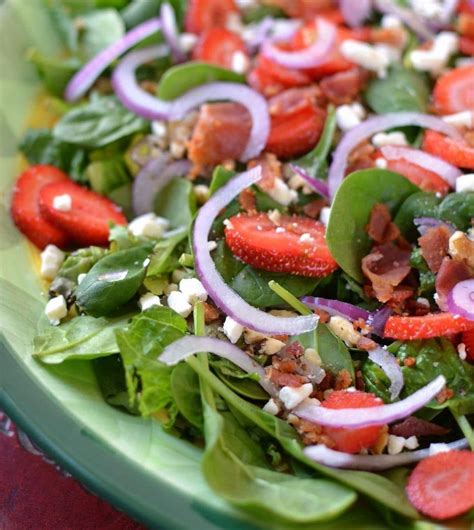 This is the ideal summer salad: Strawberry Spinach Salad with Poppy Seed Dressing | Recipe ...