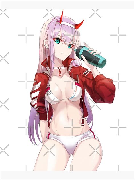 Zero Two Sexy Boobs Lewd Anime Girl Poster For Sale By Gloemwenzone Redbubble