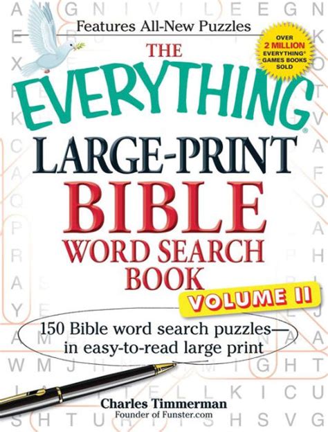 The Everything Large Print Bible Word Search Book Volume Ii 150 Bible