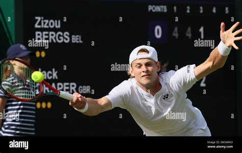 Belgian Zizou Bergs Pictured In Action During A First Round Game In The