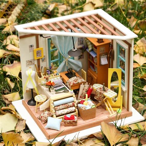 Eight Kinds Diy Miniature Greenhouse Doll House Model Building Kits