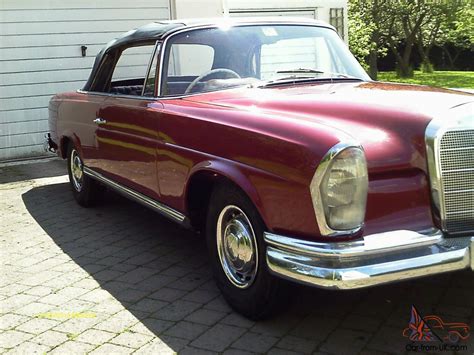 Restoration, parts, vintage inventory, service Mercedes 220SE Convertible 1965 Right Hand Drive