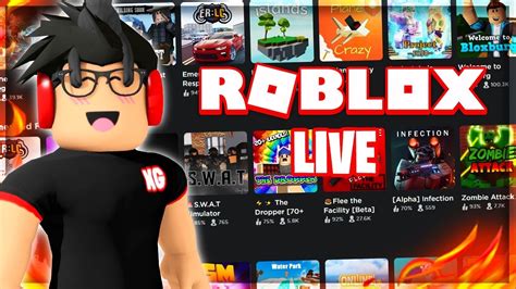 🔴 Viewers Pick Games Robux Giveaway Roblox Livestream Youtube