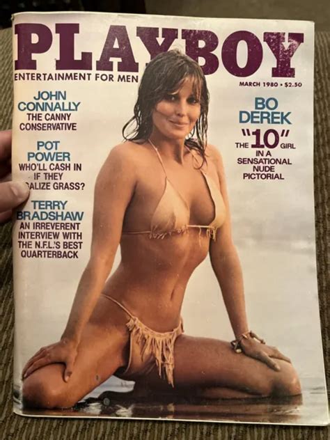 Playboy Magazine March Vintage Nude Bo Derek Pictorial Vg