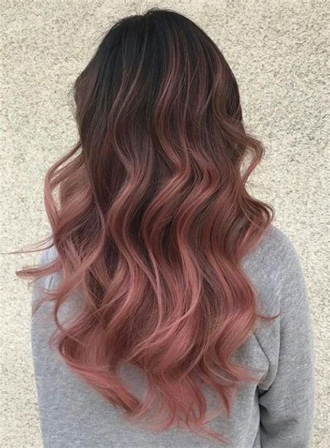 Brown And Pink Hair Pink Ombre Hair Light Pink Hair Hair Color Pink Hair Color For Black