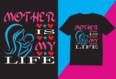 Mother Day T Shirt Design For Print Ready 21737383 Vector Art At Vecteezy