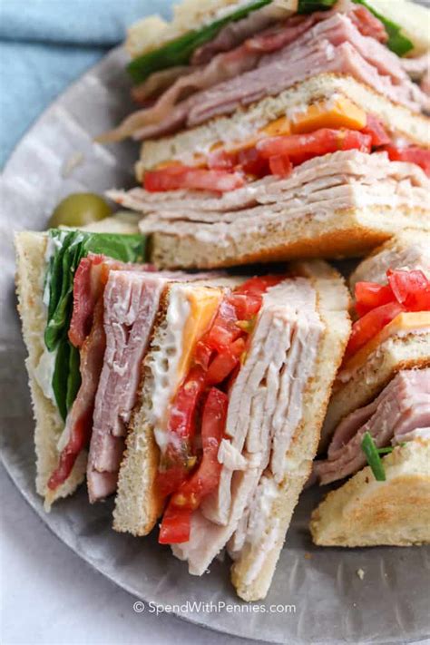 Just be sure to use turkey that's all natural and preservative free. Club Sandwich - Spend With Pennies