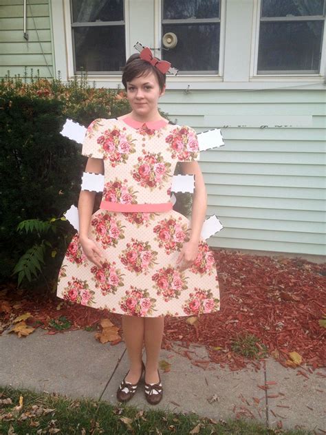 Paper Doll Clever Halloween Clever Halloween Costumes Homemade Halloween Costumes