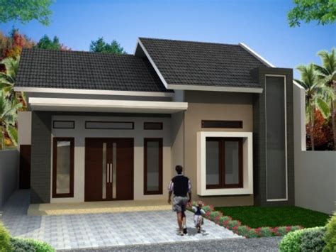 contoh rumah sederhana dengan 1 lantai - desain gambar furniture rumah