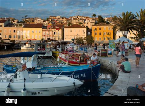 Boats In The Harbourmali Losinj Losinj Island Croatia Stock Photo