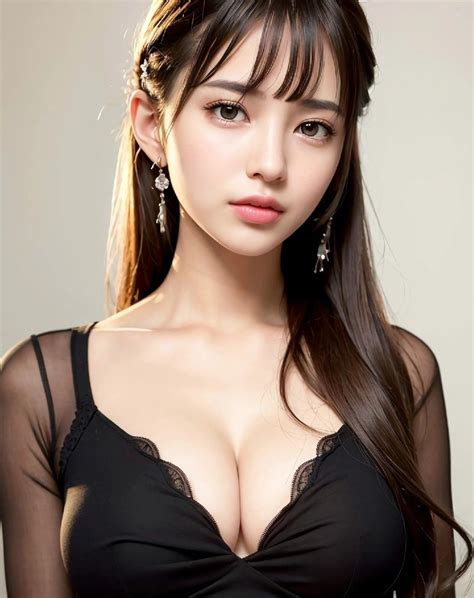Asian Beauty Beautiful Asian Women Hot Big Tits Black Panties Fantasy Art Women Dibujo