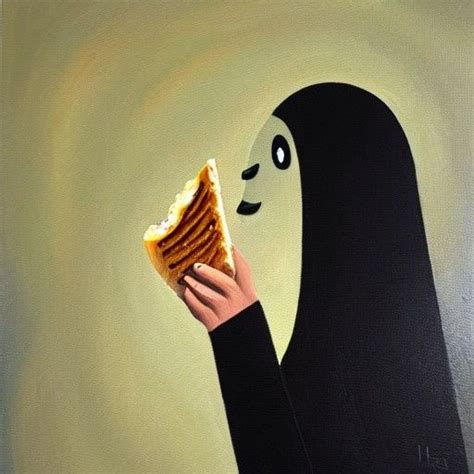 Ghost Eating Toast Ai Generated Artwork Nightcafe Creator