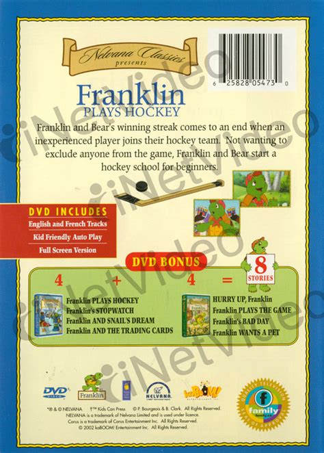Franklin Franklin Plays Hockey On Dvd Movie