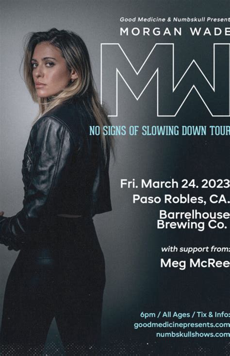 morgan wade ‘no signs of slowing down tour with special guest meg mcree good medicine presents
