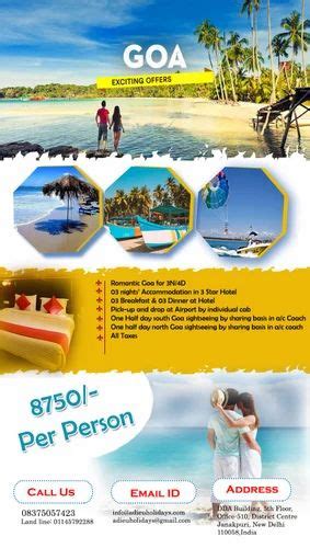 Goa Tour Package 3n 4d At Rs 8750 Day In New Delhi Id 27182453188
