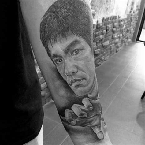 As a story, the film is still larger ram charan teja's right hand is inked with a bruce lee tattoo and he almost emulates the world's greatest fighter during the roundhouse and the hook kicks. 60 Bruce Lee Tattoo Designs For Men - Martial Arts Ideas