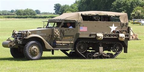 Dependable And Versatile M3 Half Track Armored Personnel Carrier In