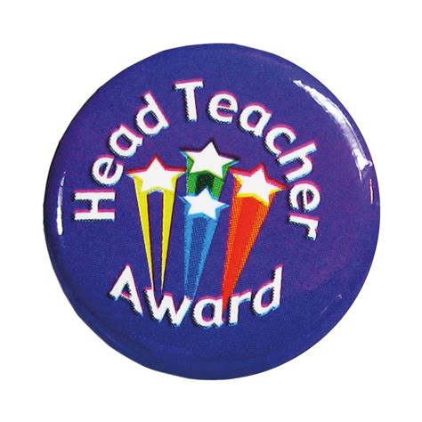 Badge Head Teacher Award Purple Superstickers