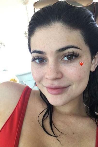 Kylie Jenner Freckles Photo No Makeup Makeup Instagram Glamour Uk