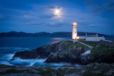 Full Moon At Fanad Lighthouse Bryan Hanna Irish Landscape Photography