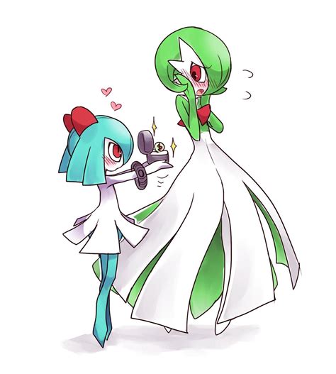 Shiny Kirlia And Gardevoir By Lovesyotalove Gardevoir Pokemon Waifu