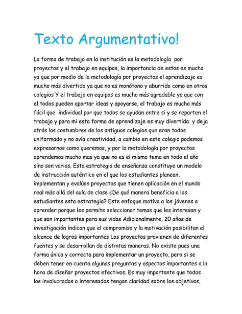 Exemplos De Texto Argumentativos 15 Images Texto Argumentativo Texto
