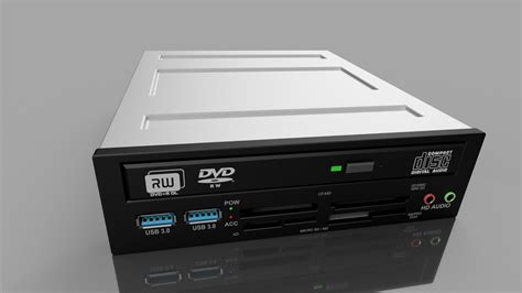 3d Dvd Optical Drive Cd Dvd Rw Model Cgtrader