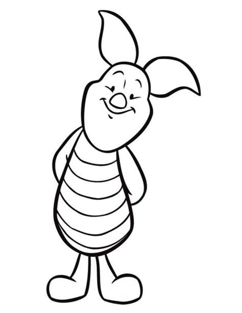 Easy and free to print piglet coloring pages for children. Cute Piglet Coloring Page | Cute piglets, Coloring pages ...