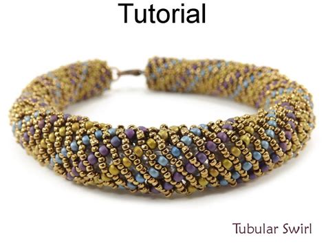 Beading Pattern Tutorial For Russian Spiral Stitch Seed Bead Tubular