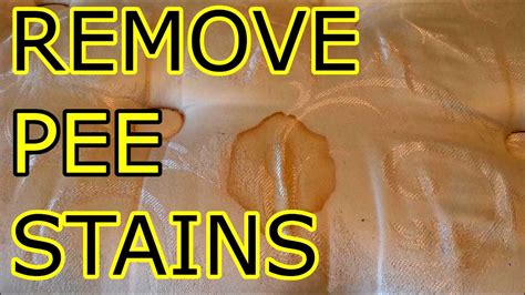 & easy cleaner for removing urine stains from a mattress. Remove Urine Stains from Mattress - YouTube